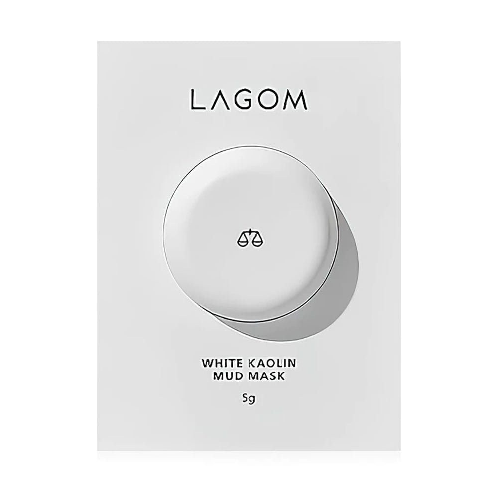 Маска для обличчя LAGOM White Kaolin Mud Mask, 5 г